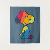 Rainbow Snoopy Wandkleed (Voorkant)