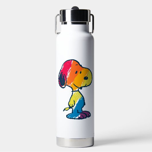 Rainbow Snoopy Waterfles (Voorkant)