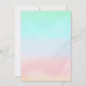 Rainbow Snow Cone-Waterverf Kaart (Achterkant)