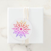 Rainbow Snowflake Bedankjes Labels (In situ)