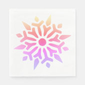 Rainbow Snowflake Servet (Voorkant)