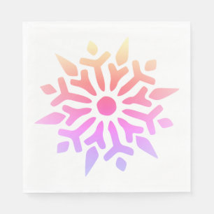 Rainbow Snowflake Servet