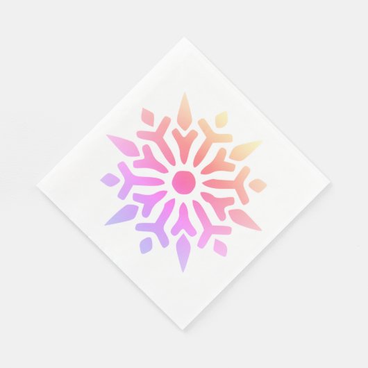 Rainbow Snowflake Servet (Hoek)