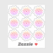 Rainbow Snowflake Vinyl Sticker (Vel)