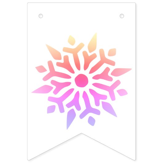 Rainbow Snowflake Vlaggetjes (Derde vlag)