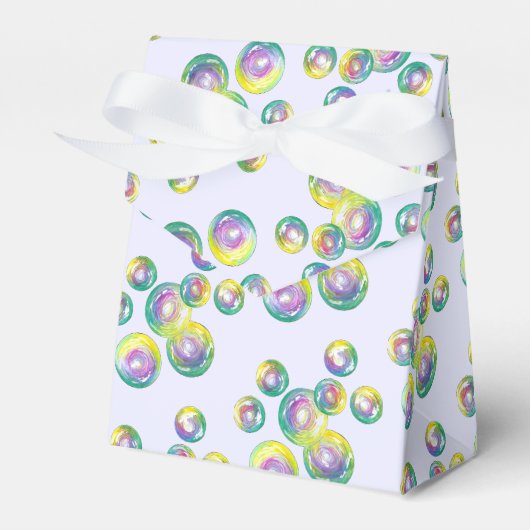 Rainbow Soap Bubbles Bubble Wand Zomerplezier Bedankdoosjes (Voorkant Zijde)