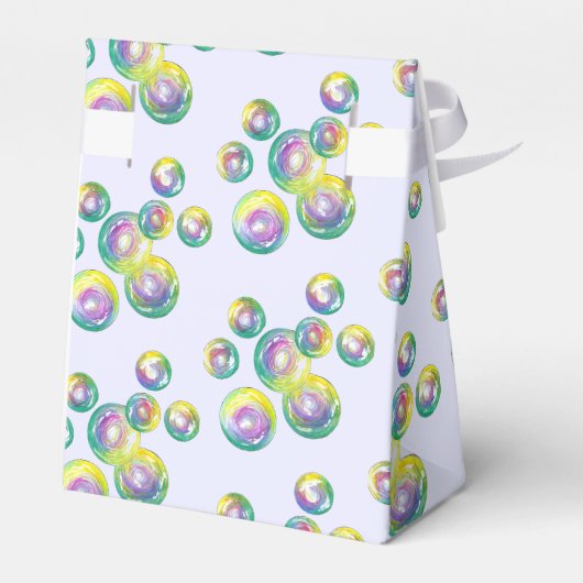 Rainbow Soap Bubbles Bubble Wand Zomerplezier Bedankdoosjes (Achterkant)