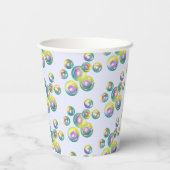 Rainbow Soap Bubbles Bubble Wand Zomerplezier Papieren Bekers (Achterkant)