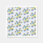 Rainbow Soap Bubbles Bubble Wand Zomerplezier Servet (Voorkant)