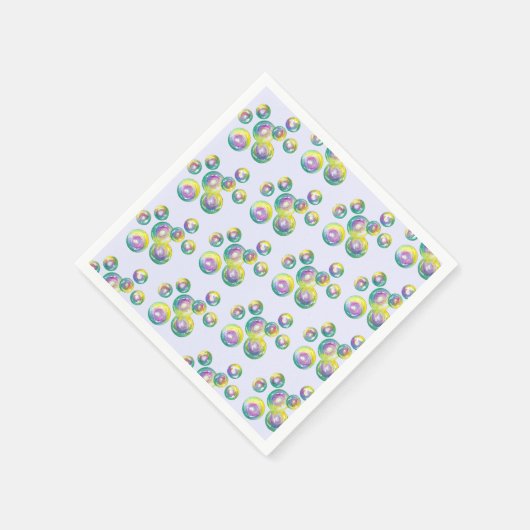 Rainbow Soap Bubbles Bubble Wand Zomerplezier Servet (Hoek)