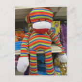 Rainbow Sock Monkey Briefkaart (Voorkant)
