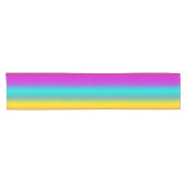 RAINBOW soft Stripes Pattern III + jouw idee Korte Tafelloper (Horizontaal)