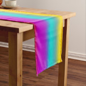 RAINBOW soft Stripes Pattern III + jouw idee Korte Tafelloper (Voorbeeld)
