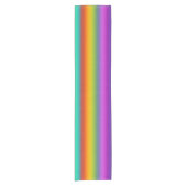 RAINBOW soft Stripes Pattern + jouw idee Korte Tafelloper (Voorkant)