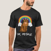 Rainbow Somali Ew People Unicorn Cat T-shirt (Voorkant)