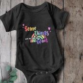 Rainbow Sommige dingen zijn het wachten waard Romper