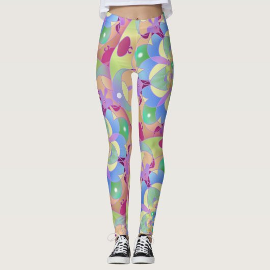 Rainbow Song Mandala Leggings (Voorkant)