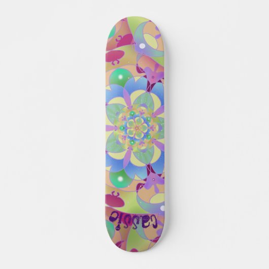 Rainbow Song Mandala Persoonlijk Skateboard (Voorkant)