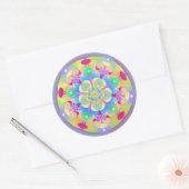 Rainbow Song Mandala Ronde Sticker (Envelop)
