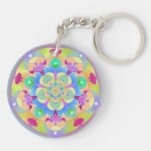 Rainbow Song Mandala Sleutelhanger (Achterkant)