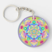 Rainbow Song Mandala Sleutelhanger (Voorkant)