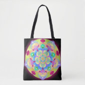 Rainbow Song Mandala Tote Bag (Voorkant)