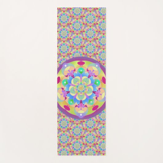 Rainbow Song Mandala Yogamat (Voorkant)