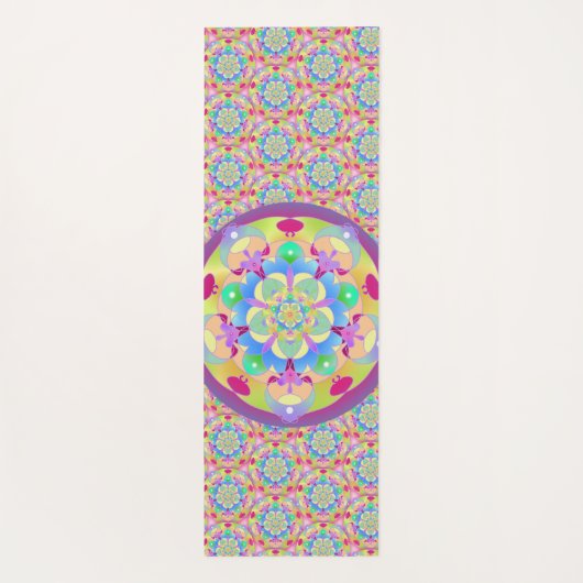 Rainbow Song Mandala Yogamat (Achterkant)
