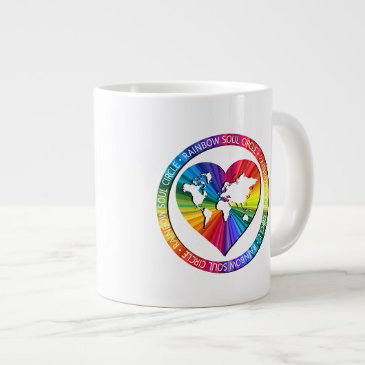 Rainbow Soul Circle Grote Koffiekop (Voorkant rechts)