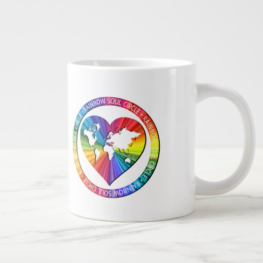 Rainbow Soul Circle Grote Koffiekop (Rechts)
