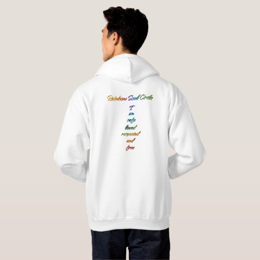 Rainbow Soul Circle Hoodie (Achterkant volledig)