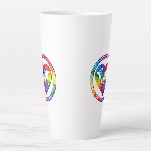 Rainbow Soul Circle Latte Mok (Voorkant)