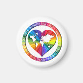 Rainbow Soul Circle Magneet (Voorkant)