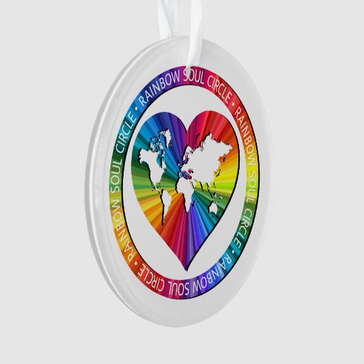 Rainbow Soul Circle Ornament (voorkant)