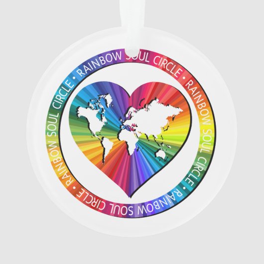 Rainbow Soul Circle Ornament (achterkant)