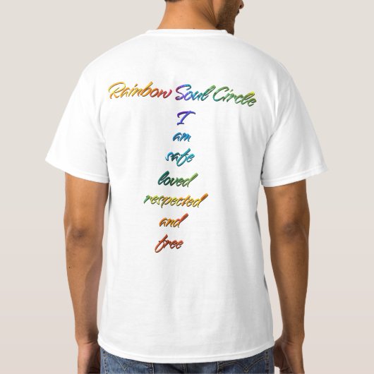 Rainbow Soul Circle T-shirt (Achterkant)