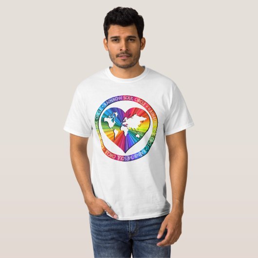 Rainbow Soul Circle T-shirt (Voorkant volledig)