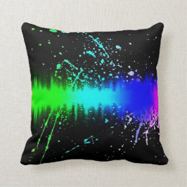Rainbow Sound Explosion Airborstel Abstract Pillow Kussen
