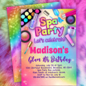 Rainbow Spa Verjaardagsfeest Kaart