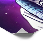 Rainbow Space Cat Astronaut Art Print Poster (Hoek)