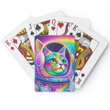 Rainbow Space Cat - Kaarten spelen