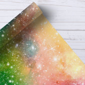 Rainbow Space Galaxy Nebula Cool Star Pattern Cadeaupapier
