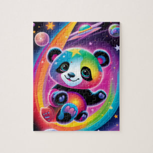 Rainbow Space Panda Puzzel