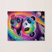 Rainbow Space Panda Puzzel Legpuzzel (Horizontaal)