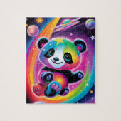 Rainbow Space Panda Puzzel Legpuzzel (Verticaal)