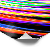 Rainbow Spark Swirl Perfect Poster (Hoek)