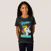 Rainbow Sparkle als een unicorn Stars T-shirt (Voorkant volledig)