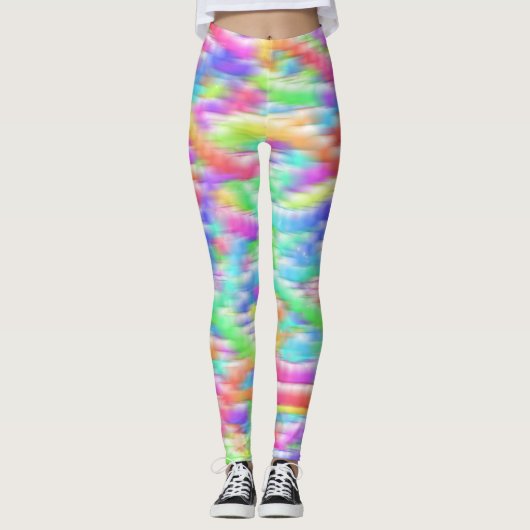 Rainbow sparkle bubbles leggings (Voorkant)