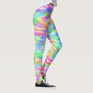 Rainbow sparkle bubbles leggings