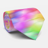 Rainbow sparkle bubbles stropdas (Opgerold)